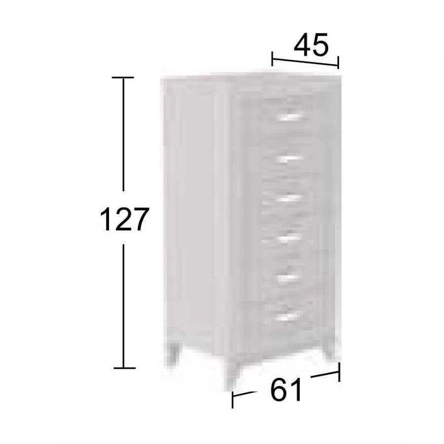 Dormitorio clásico con sinfonier de patas Salcedo Mueble