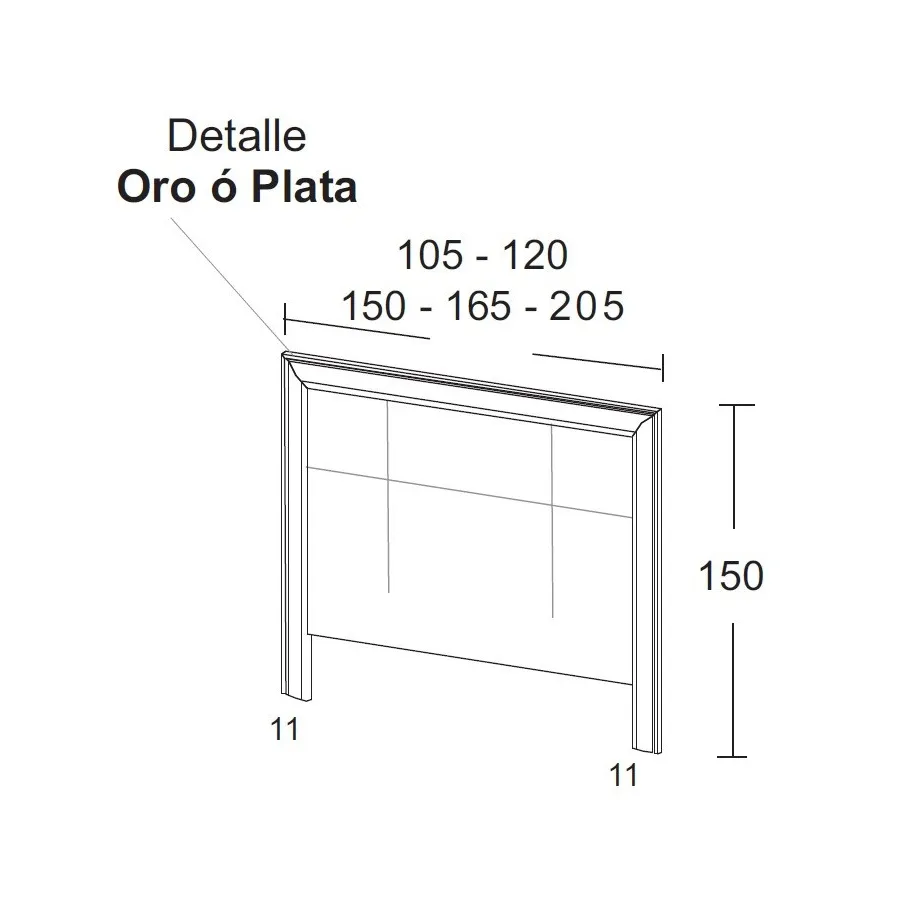 Dormitorio clásico con sinfonier de patas Salcedo Mueble