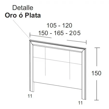 Dormitorio clásico con sinfonier de patas Salcedo Mueble